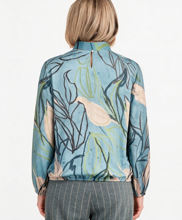 Dames blouse blauw