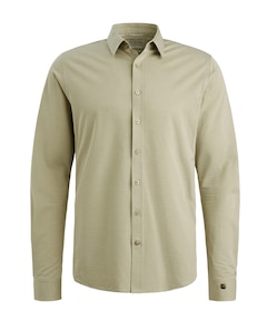 Heren overhemd lange mouw groen