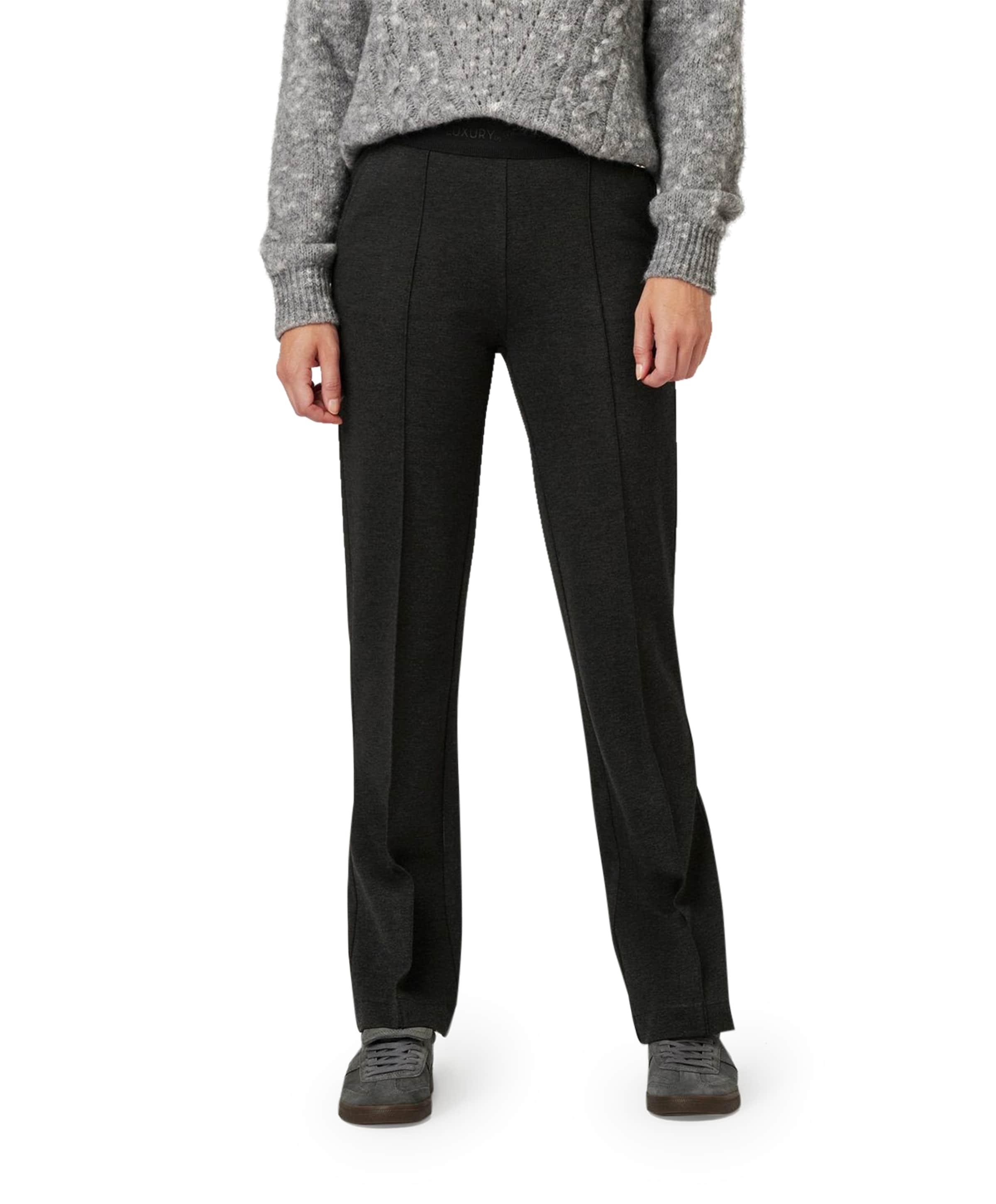 Jenny Flared Luxury dames broek grijs