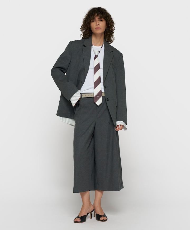 Dames blazer grijs