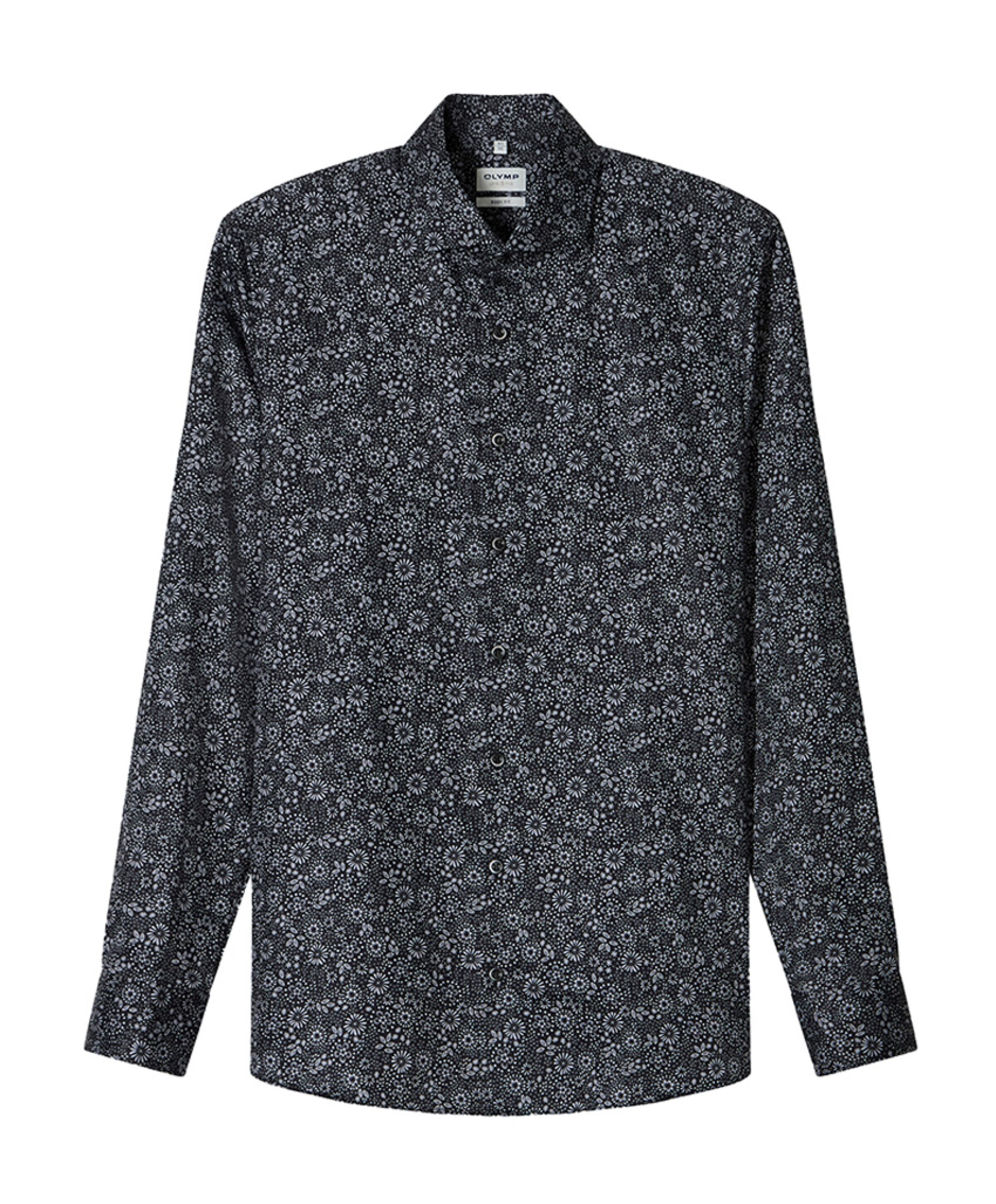 Overhemd lange mouw grijs