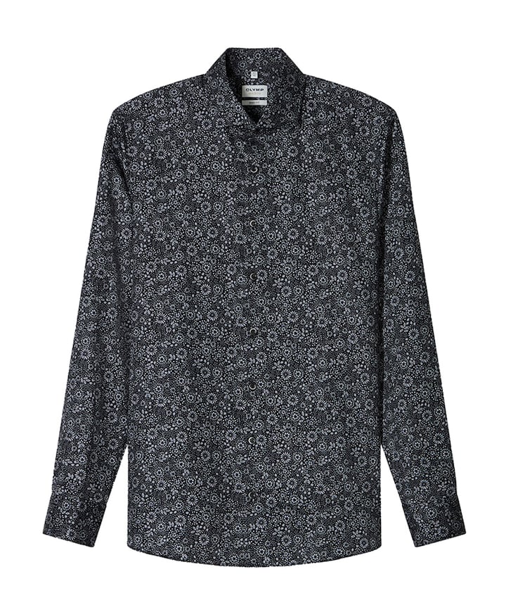 Overhemd lange mouw grijs