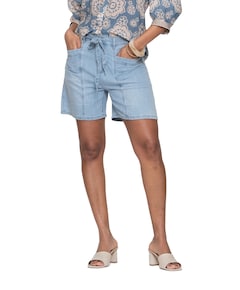 Belt dames korte broek blauw