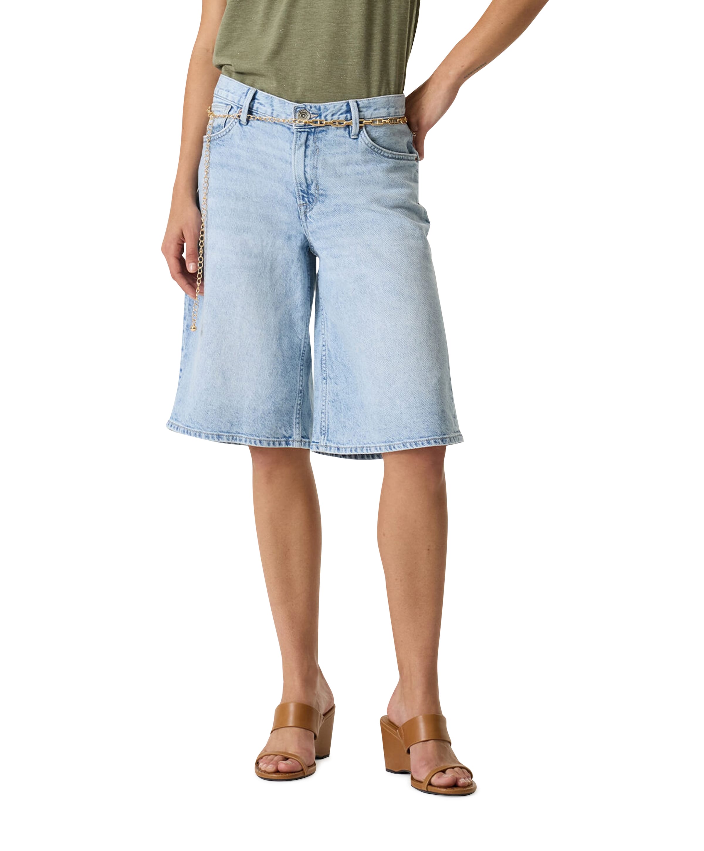 Q260150_ladies dames jorts blauw