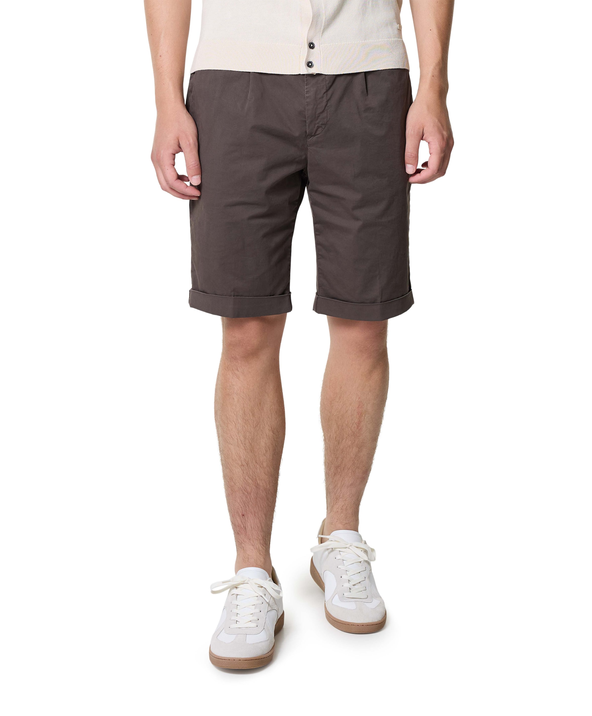 heren korte broek bruin