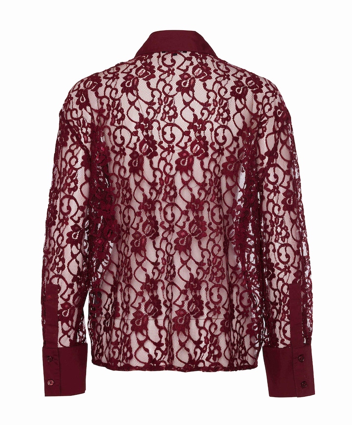 Dames blouse bordeaux