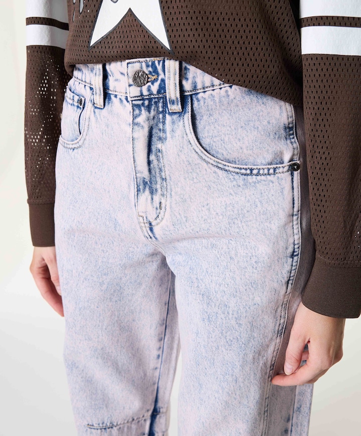 Drew Barrel Panel Tall Iced Rose dames jeans roze