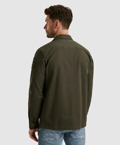 Heren overhemd lange mouw grijs