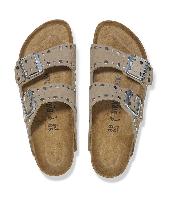 Arizona Rivets dames slippers beige
