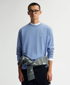 Heren longsleeve blauw