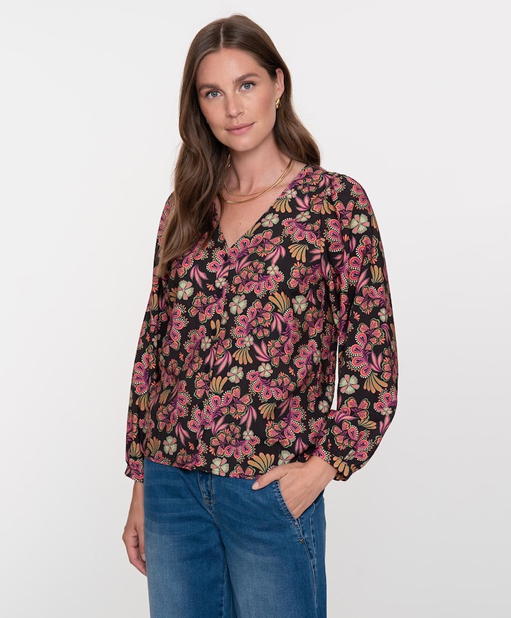 Dames blouse zwart
