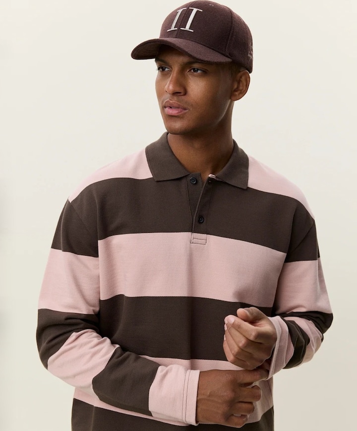 Heren polo bruin