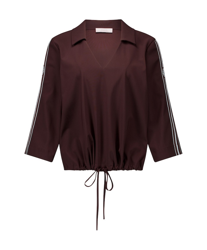 Dames blouse bruin