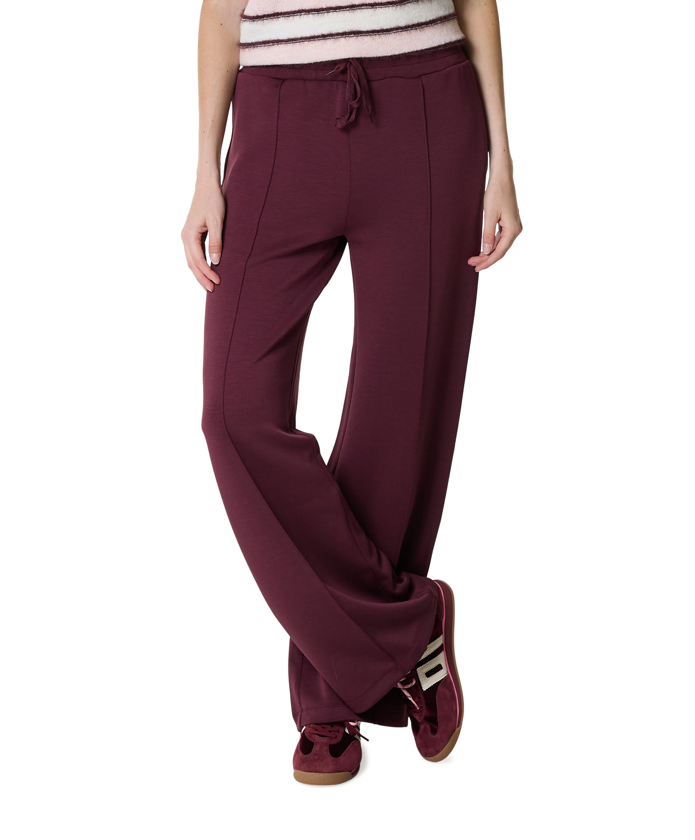 FQLUCINDA-PANTS dames broek bordeaux
