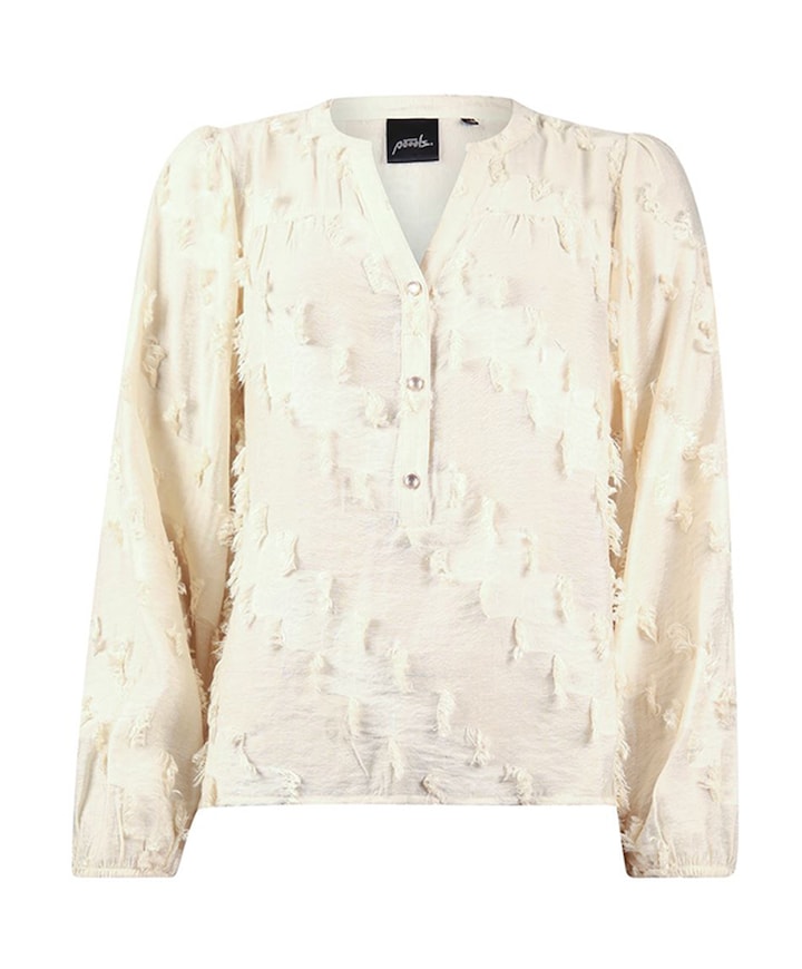 Dames blouse beige
