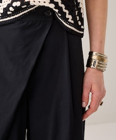 Wrap Cotton dames korte broek zwart