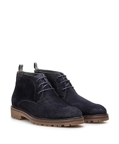 heren veterboots blauw