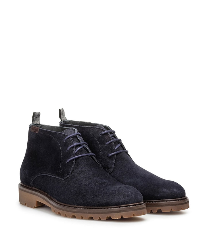 heren veterboots blauw