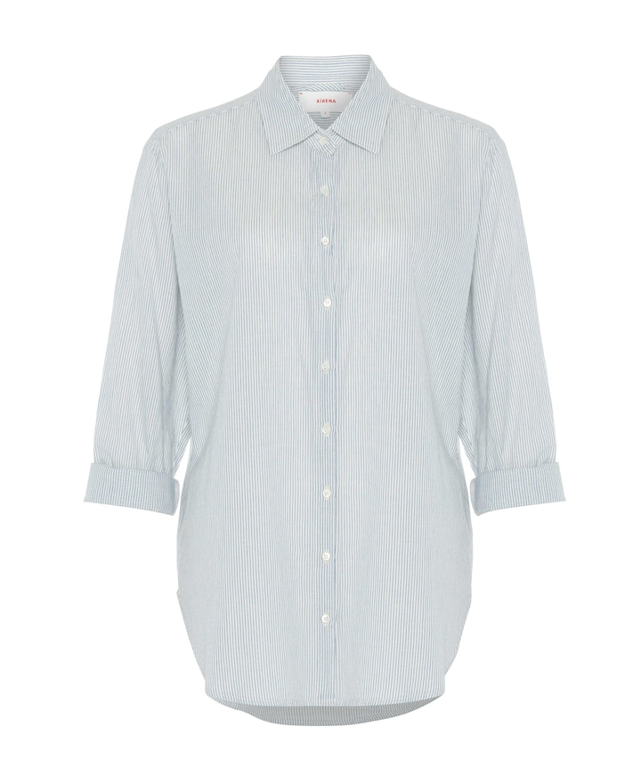 Dames blouse blauw