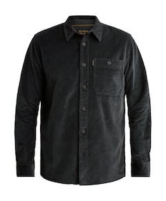Heren overhemd lange mouw blauw