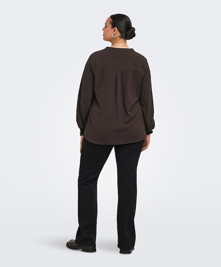 Dames blouse bruin