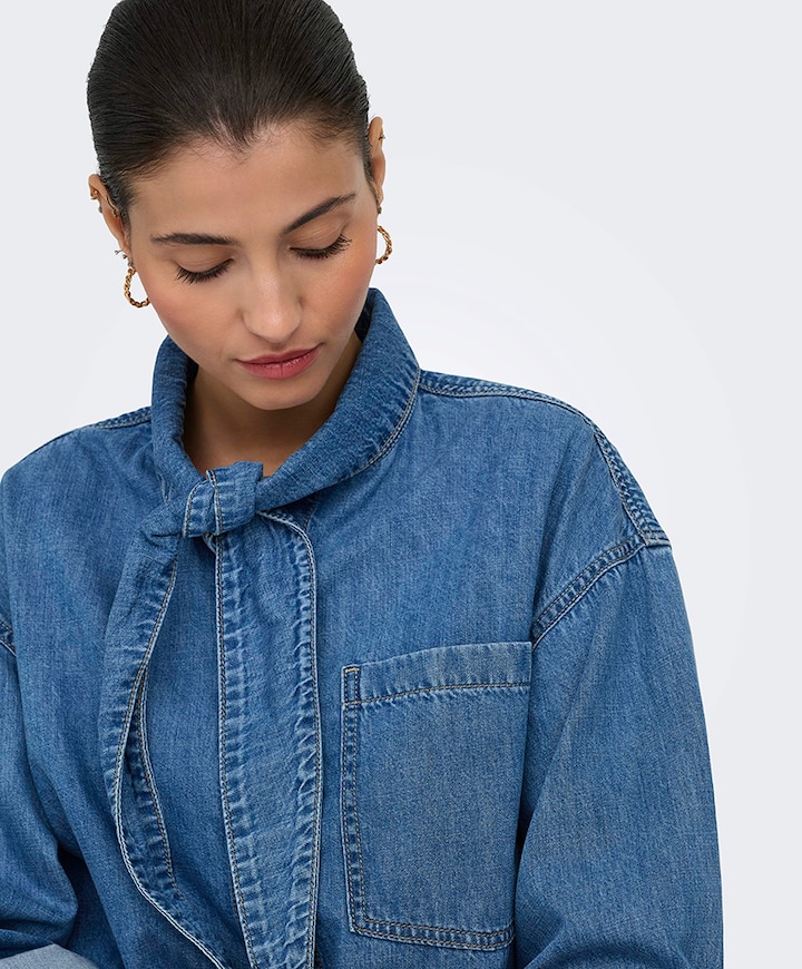 Dames blouse blauw
