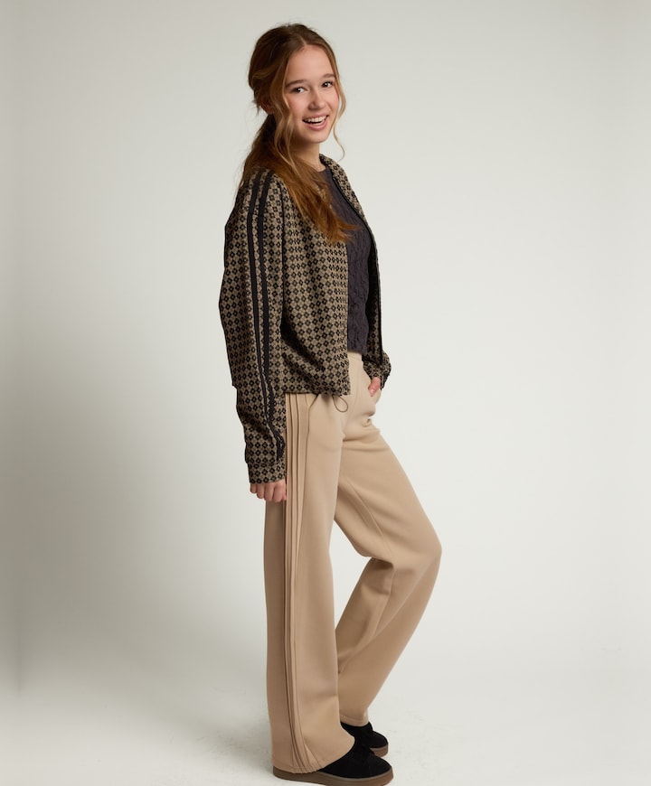meisjes broek beige
