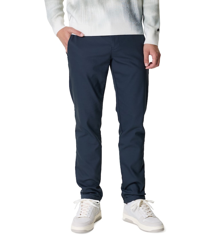 CYLAS TAPERED CHINO MEGDA POWER heren broek blauw