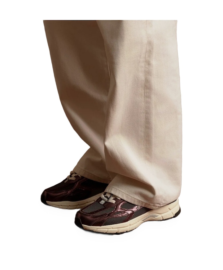The Re-Run Cracked dames sneakers bordeaux