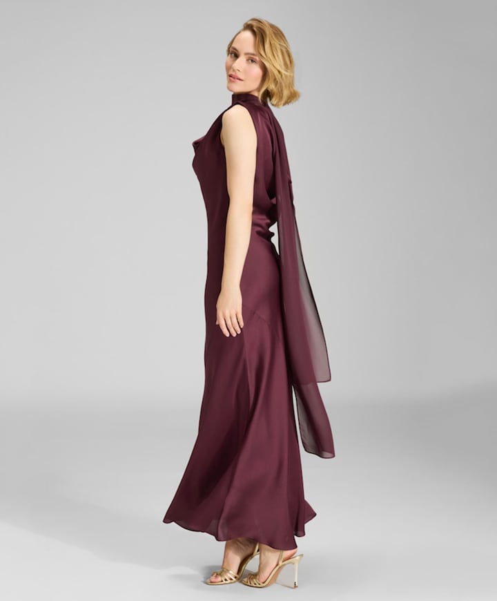 Dames sjaal bordeaux