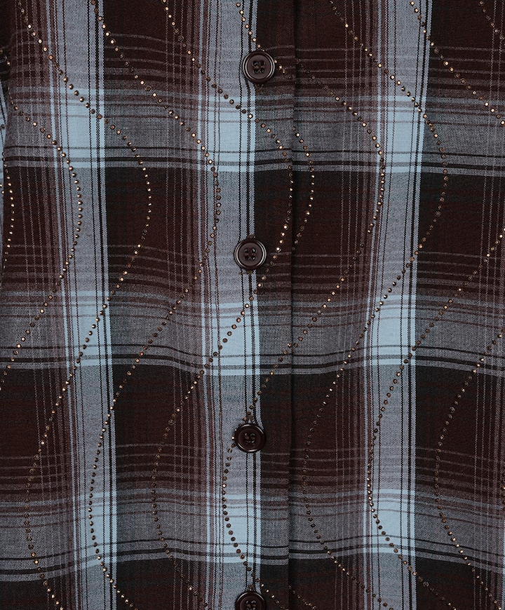 Dames blouse bruin