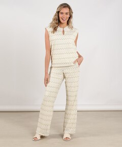 Dames top ecru