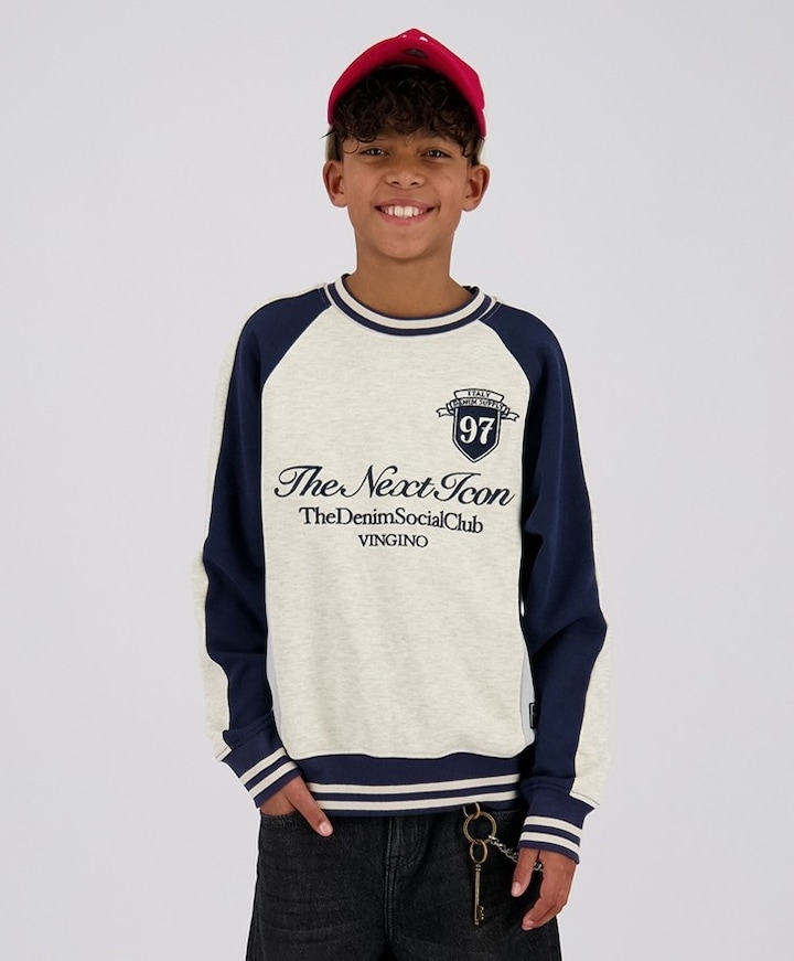 Jongens sweater ecru