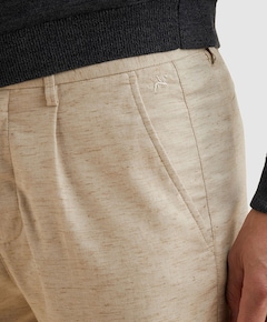 V35 RELAXED CHINO LINEN STRETCH heren broek beige