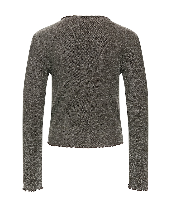 Meisjes longsleeve bruin