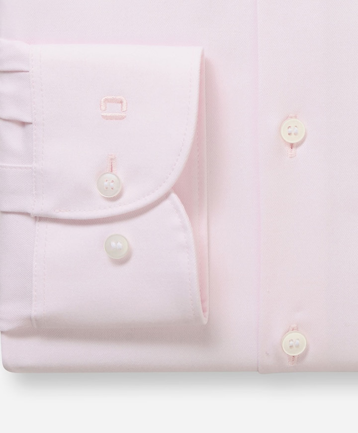 Heren overhemd lange mouw roze