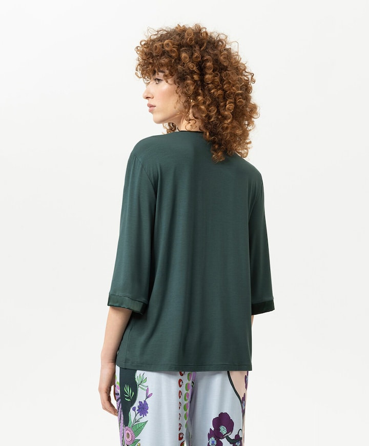 Dames pyjamatop groen
