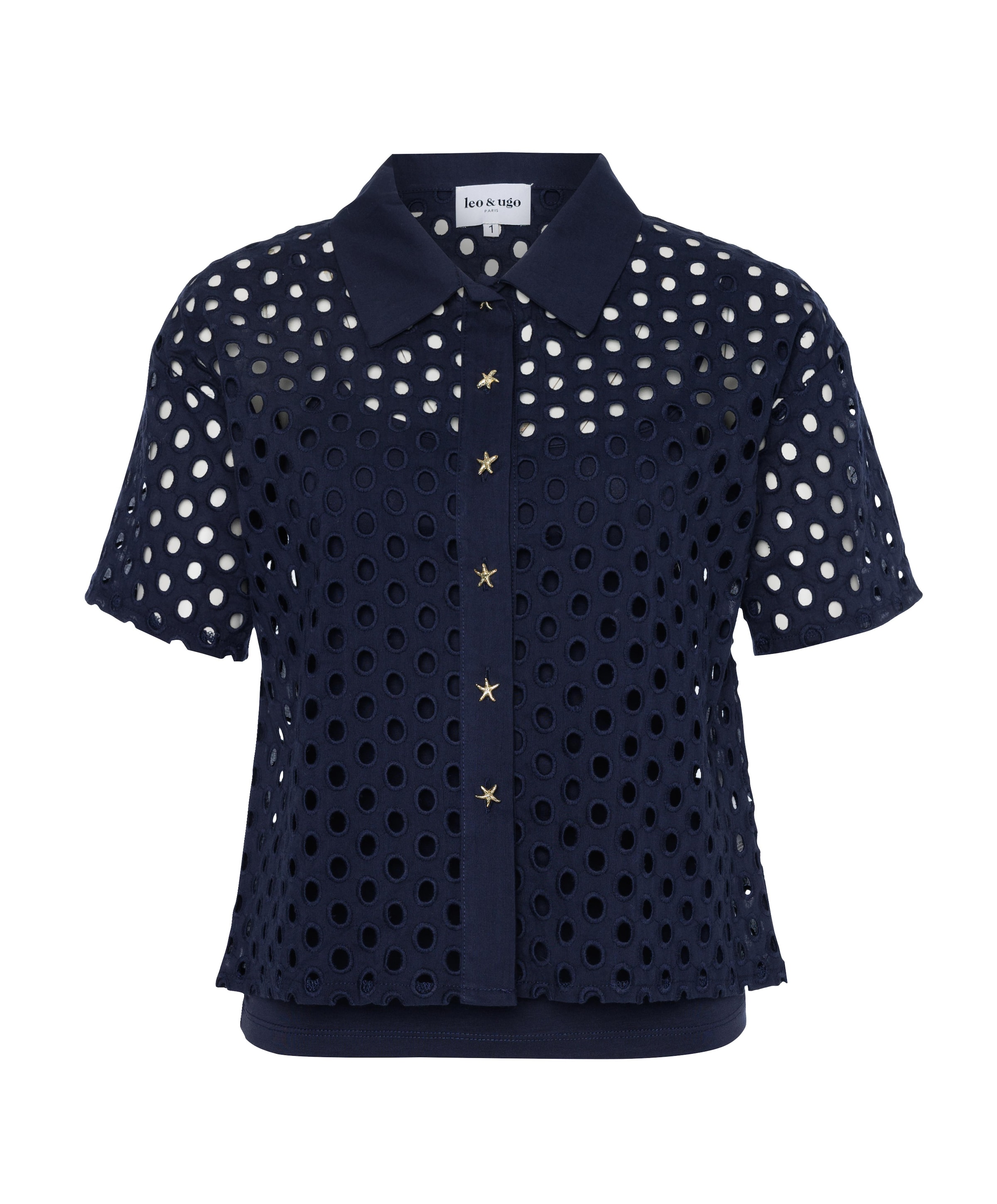 Dames blouse blauw