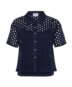 Dames blouse blauw