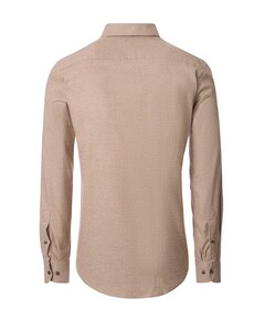 Heren overhemd lange mouw beige