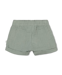 Mousseline meisjes korte broek groen