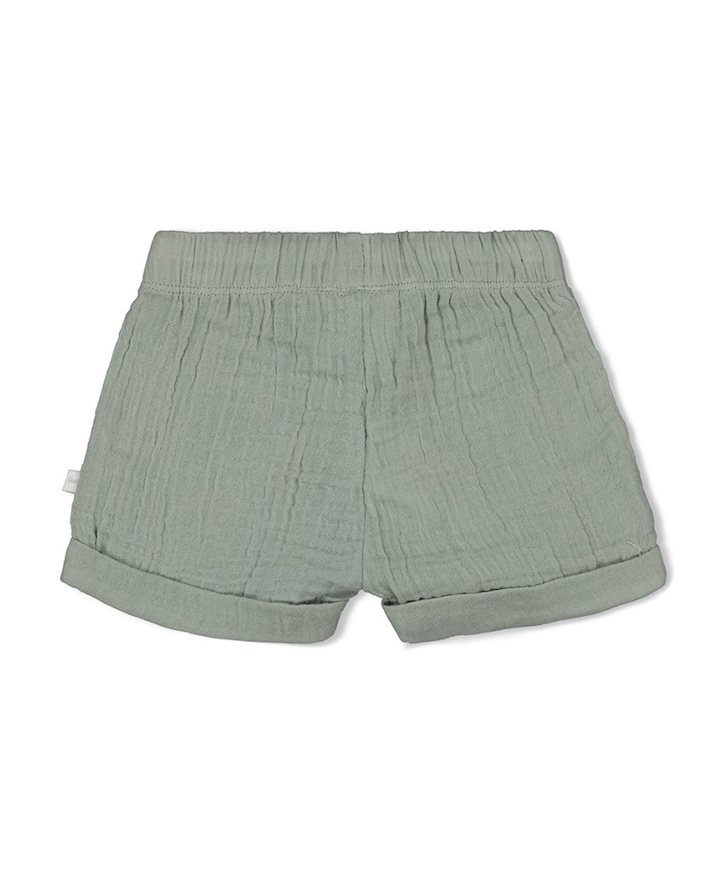 Mousseline meisjes korte broek groen