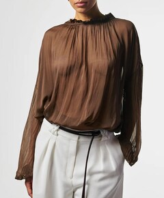 Dames blouse bruin