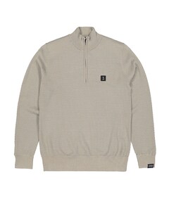 Heren trui met rits groen