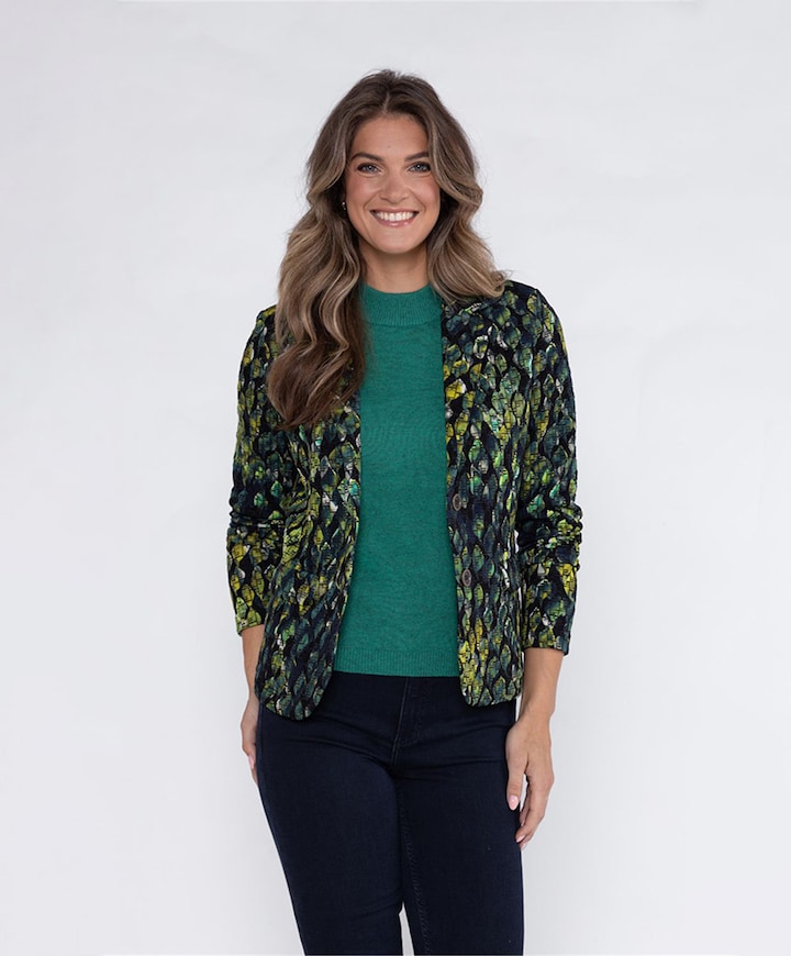 Dames blazer groen