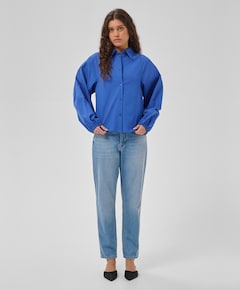 Dames blouse blauw