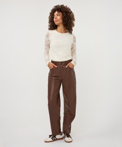Dames longsleeve ecru