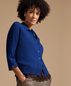 Dames vest blauw