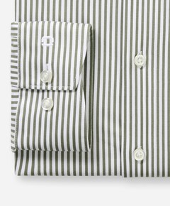 Heren overhemd lange mouw groen