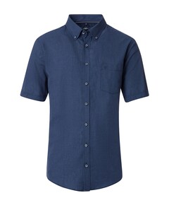 Overhemd korte mouw blauw